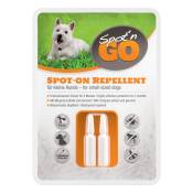 2 pipettes de 1,5 ml Répulsif Spot'n Go 2 applications pour petit chien