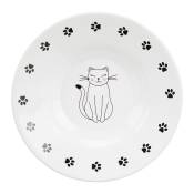 Assiette en céramique (200mL - 15cm) Trixie pour chat