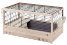 Ferplast Cage en bois FSC pour lapins ARENA 100, pour