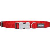 Red Dingo - Collier chien réglable Basic rouge Taille : T3 - Rouge