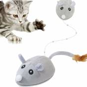 Yozhiqu - Souris jouet électrique pour chat, jouet souris, jouet pour chat, souris jouet pour chat, souris jouet interactive avec câble usb pour la