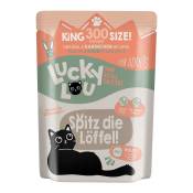 6x300g Lucky Lou adulte volaille & lapin nourriture pour chat humide