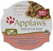 Applaws Coquille de Thon/Crabe pour Chat 10 x 60 g