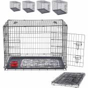 Cage pour chien 77,5 x 53 x 59 cm Caisse de transport