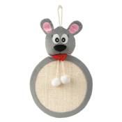 Grattoir souris 48 x 33 cm jouet pour chat Nobby Gris