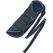 Bleu marine - Protège-queue en tissu rembourré avec lacet réglable et fermeture auto-agrippante en tissu.