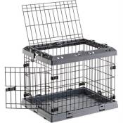 Cage Pliable pour tres petits chiens SUPERIOR 60 Clôture métallique avec Séparateur Doub