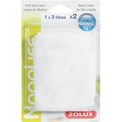 Filets nylon pour masse filtrante 1 à 3 litres. pour aquarium. x2 - zolux - ZO-334010