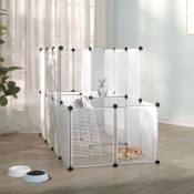 The Living Store - Cage pour petits animaux Transparent 142x74x93 cm pp et Acier Transparent