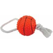Jouet balle basket + corde 10c