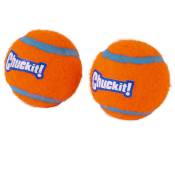 Jouet Chien - Chuckit! 2 Balles de tennis Orange -