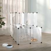 Cage pour petits animaux Transparent 142x74x93 cm PP