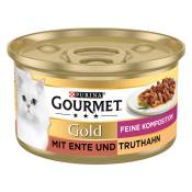 Gourmet Gold Alliance Raffinée 12 x 85 g pour chat - canard, dinde