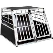 Tectake - Cage de transport pour chiens double sécurisée