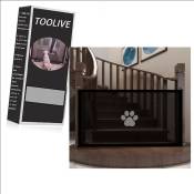 Toolive - Barrière de Sécurité pour Bébés et Chiens(18078cm) Barrière pour chien , Barriere de Securite pour Escaliers Enfant ou Animaux de