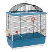 Ferplast Cage pour canaris et autres petits oiseaux exotiques PALLADIO 4, Design élégant avec toit panoramique, accessoires et mangeoires tournantes,