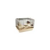 Flamingo - Cage pour hamster milo 2 beige 58x38x42,5cm