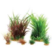 Jalaya n°3 plantes artificielles 6 pieces h 22 cm Plantkit décoration d'aquarium Zolux Vert
