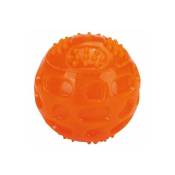 Shining House - Balles Jouets Sonore 3 Pcs pour Chiens Caoutchouc Solide Et Résistant Indestructible Rebondissante pour Entraînement(Orange) - orange