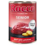 6x400g bœuf, pommes de terre Senior Rocco - Nourriture
