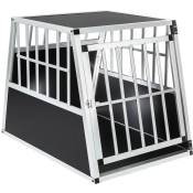 Tectake - Cage de transport pour chien simple dos incliné