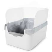 Maison de toilette Modkat Tray ou 3 sacs à litière pour chat : 20 % de remise ! - blanc
