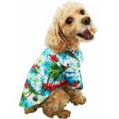 Fei Yu - Chemises pour chiens hawaïennes(Bleu l)