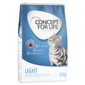 3x3kg Light Adult Concept for Life - Croquettes pour