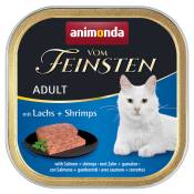 6x100g Adult saumon, crevettes Animonda Vom Feinsten - Pâtée pour chat
