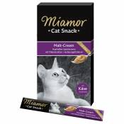 6x15g Miamor Cat Snack Pâte au malt & fromage - Friandises