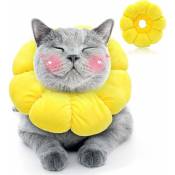 Aougo - Collier de chat réglable, collier anti-léchage,