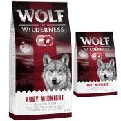 12kg Ruby Midnight bœuf, lapin Wolf of Wilderness - Croquettes pour chien + 2 kg offerts !