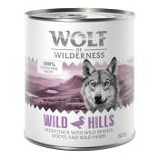 24x800g Wild Hills, canard Wolf of Wilderness - Pâtée