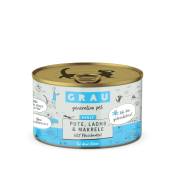 Lot Grau Menu gourmand sans céréales 24 x 200 g pour chat - dinde, saumon, maquereau