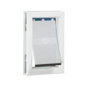 Porte staywell cadre en aluminium - blanc - pour chat ou chien jusqu'a 7 kg 600ML - Petsafe
