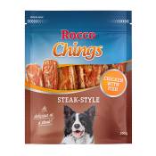 12x200g Steak Style poulet Rocco Chings pour chien - Friandises pour Chien