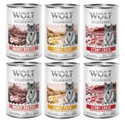 6x400g Senior “Expedition” Wolf of Wilderness Lot mixte pour chien : -10 % !