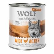 6x800g Free Range Wild Hills canard Wolf of Wilderness