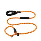 Laisse pour chien anti-etouffement avec 2 poignees de circulation rembourrees corde reflechissante solide et resistante 182 cm pour chiens de taille