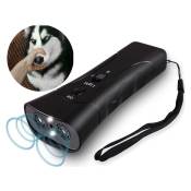 Répulsif ultrasonique à double tête pour chien, dispositif d'entraînement laser pour chien, klaxon d'entraînement pour chien