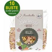 Rustic Veggies Biscuits aux carottes, betteraves et épinards pour chiens 10 sachets de 800g chacun