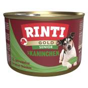 12x185g RINTI Gold Senior lapin - Pâtée pour chien