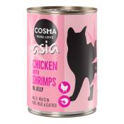 Cosma Asia en gelée 6 x 400 g pour chat - poulet,