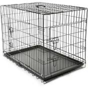 Cage de Transport 91 x 58 x 64 cm pour Chien Pliable