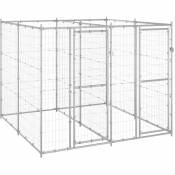 Chenil extérieur cage enclos parc animaux chien extérieur acier galvanisé 4,84 m²