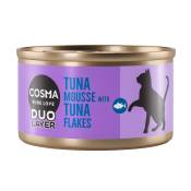 Cosma DUO Layer 6 x 70 g pour chat - mousse de thon
