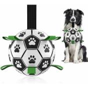 Jouets pour chien Ballon de football avec sangles, jouets interactifs pour tir à la corde, cadeaux d'anniversaire pour chiot, jouet de traction pour