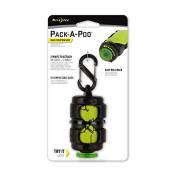 Nite Ize Pack-A-Poo Distributeur de sacs avec rouleau de recharge Noir/vert