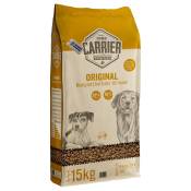 2 x 15 kg de nourriture pour chien Carrier Original sèche
