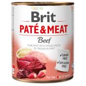 24x800g Beef Pate & Meat Adult Brit nourriture humide